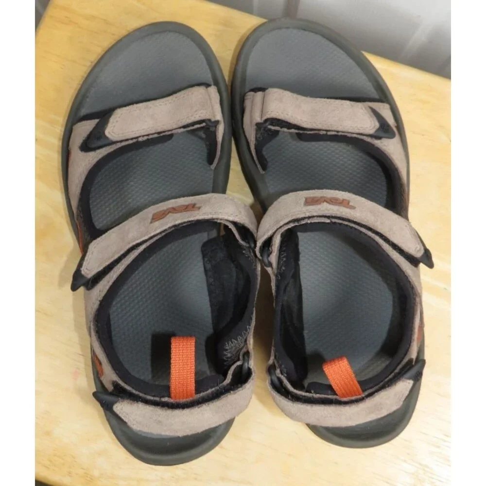 Teva Men's Katavi 2 Sport Hiking Sandals Size 9 Brown/Orange/Black SN 4144